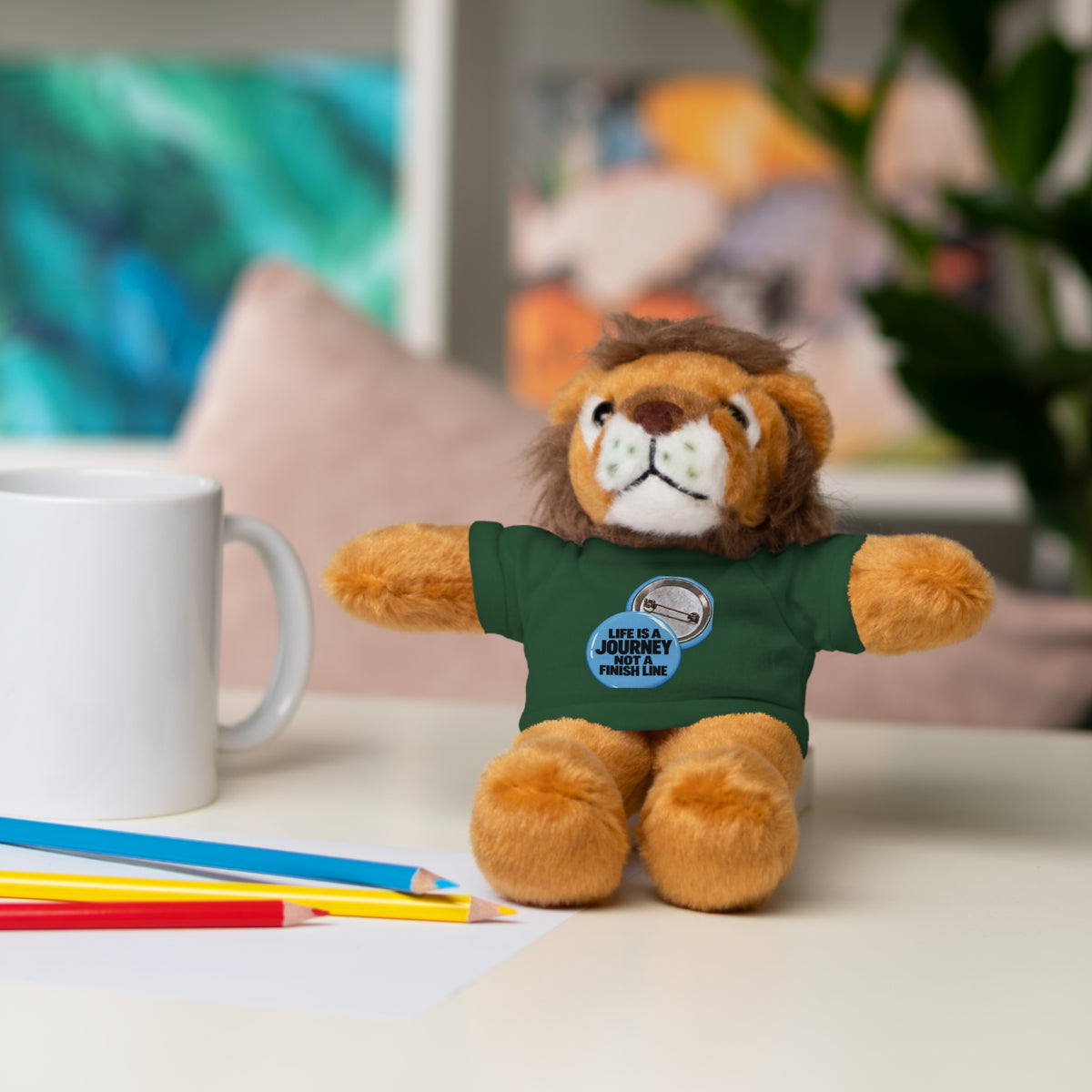 Plush Teddy Bear with Custom Tee — Cute Gift for Kids & Romantic Occasions