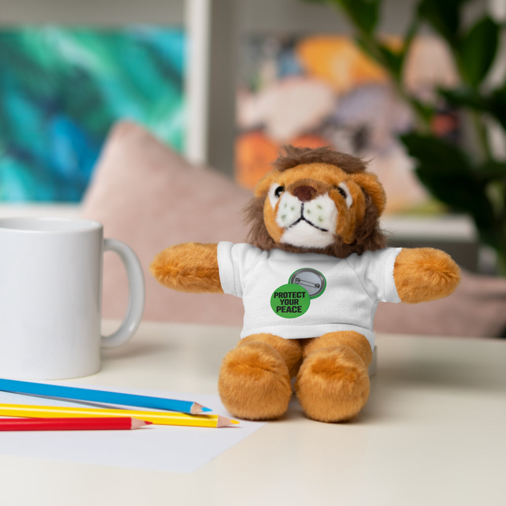 Bear Plush with 'Protect Your Peace' Tee