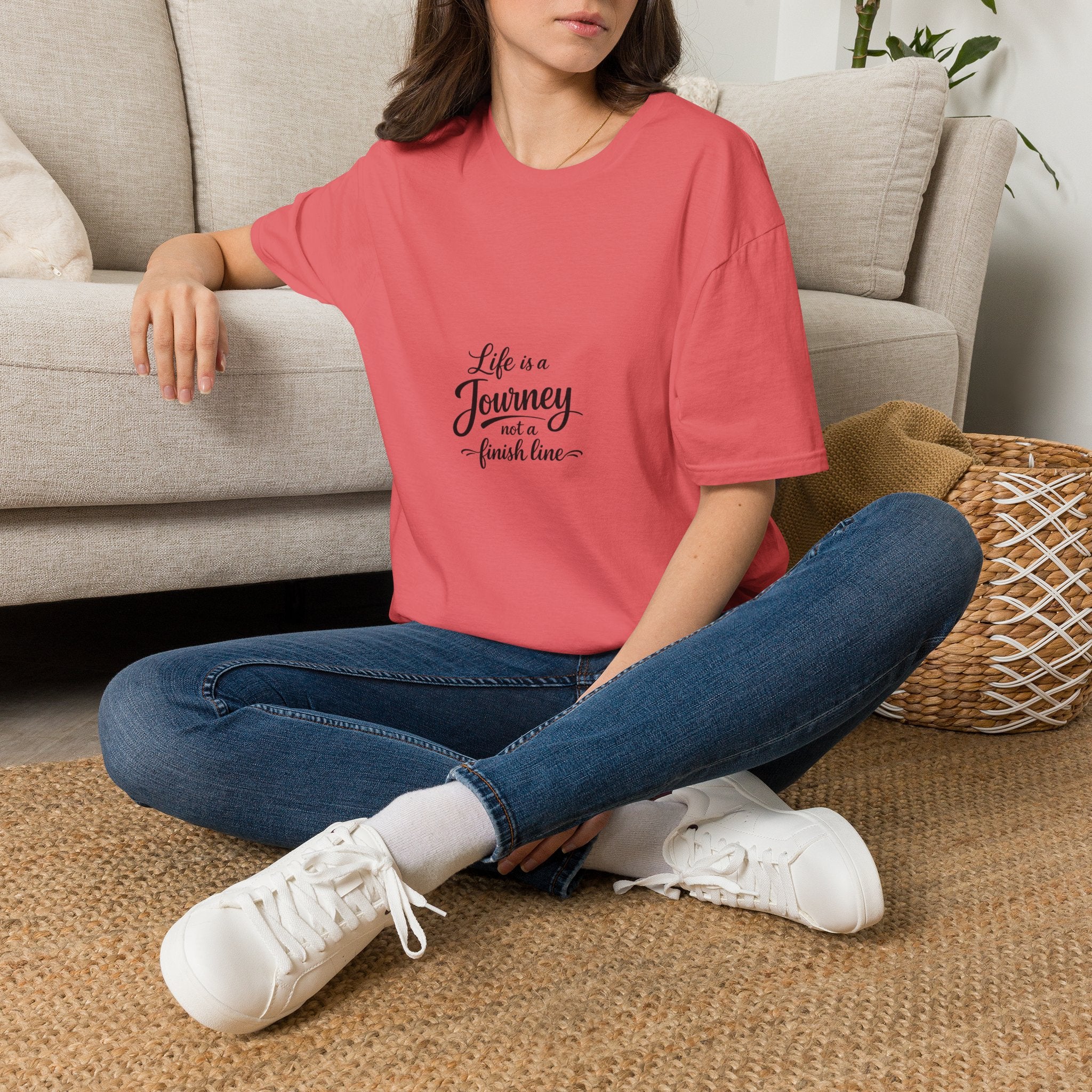 Life Is a Journey T-Shirt2 – Minimal Inspirational Quote Tee