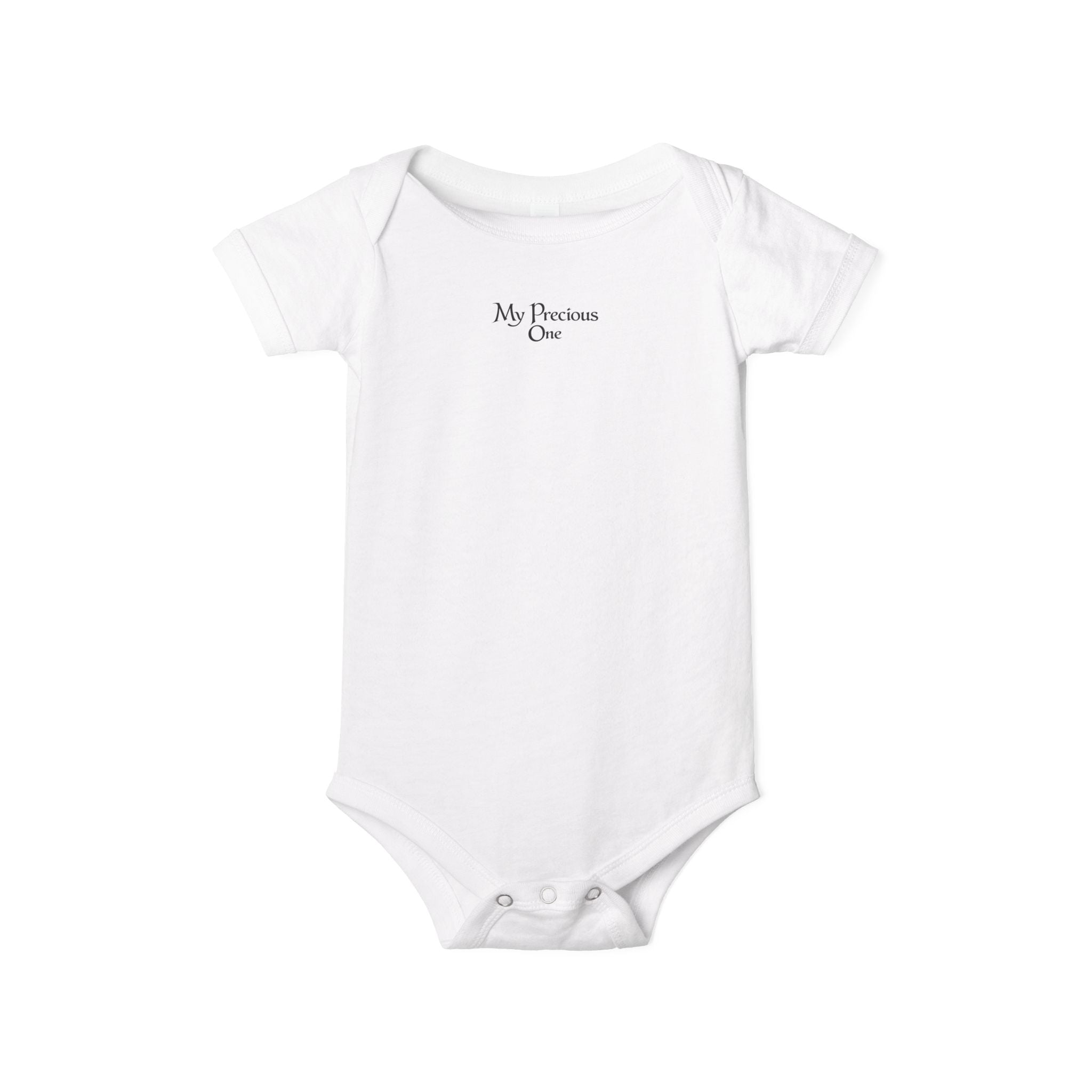 Minimal 'My Favorite' Infant Onesie – Soft White Baby Bodysuit