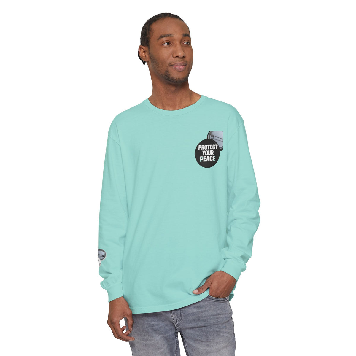 Protect Your Peace Graphic Long Sleeve T-Shirt