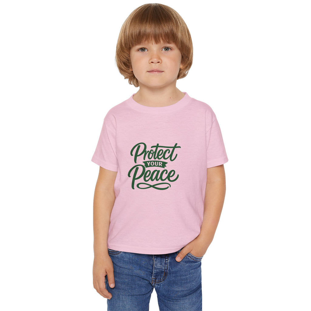 Toddler T-Shirt — "Protect Your Peace" Inspirational Kids Tee