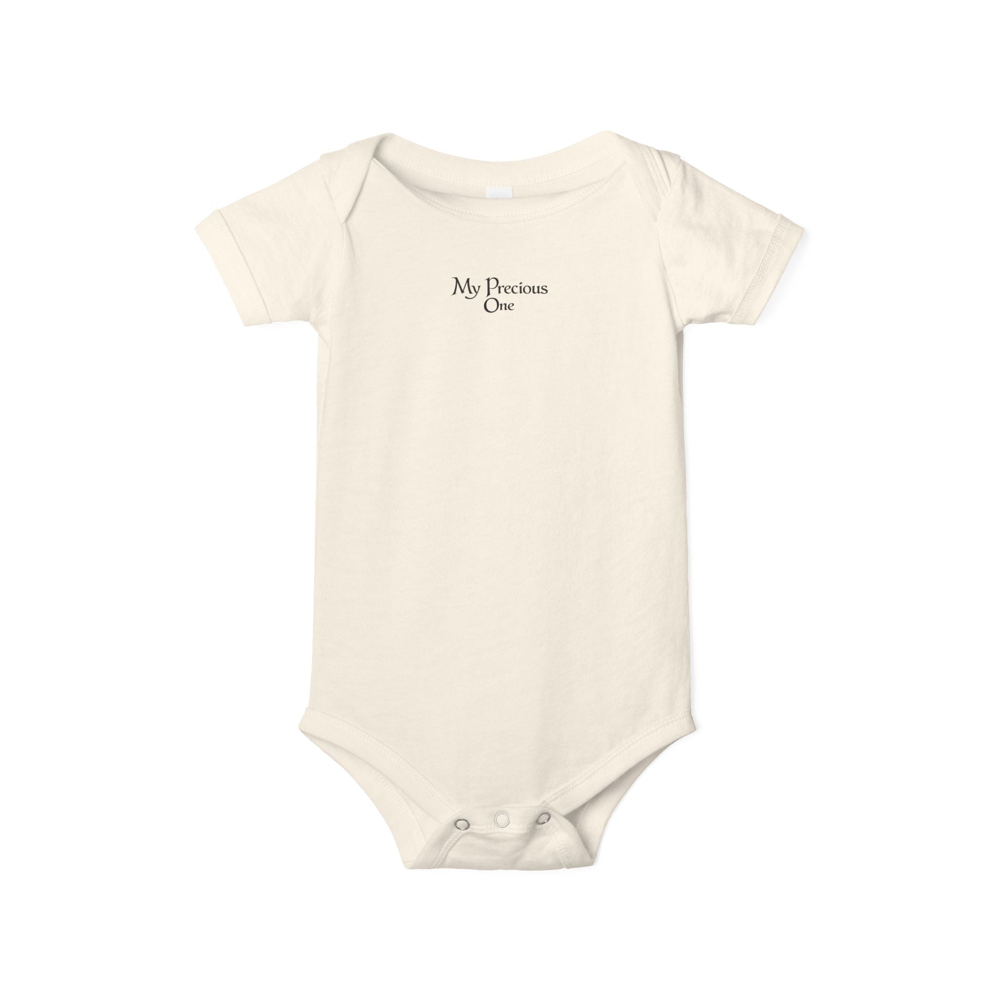Minimal 'My Favorite' Infant Onesie – Soft White Baby Bodysuit