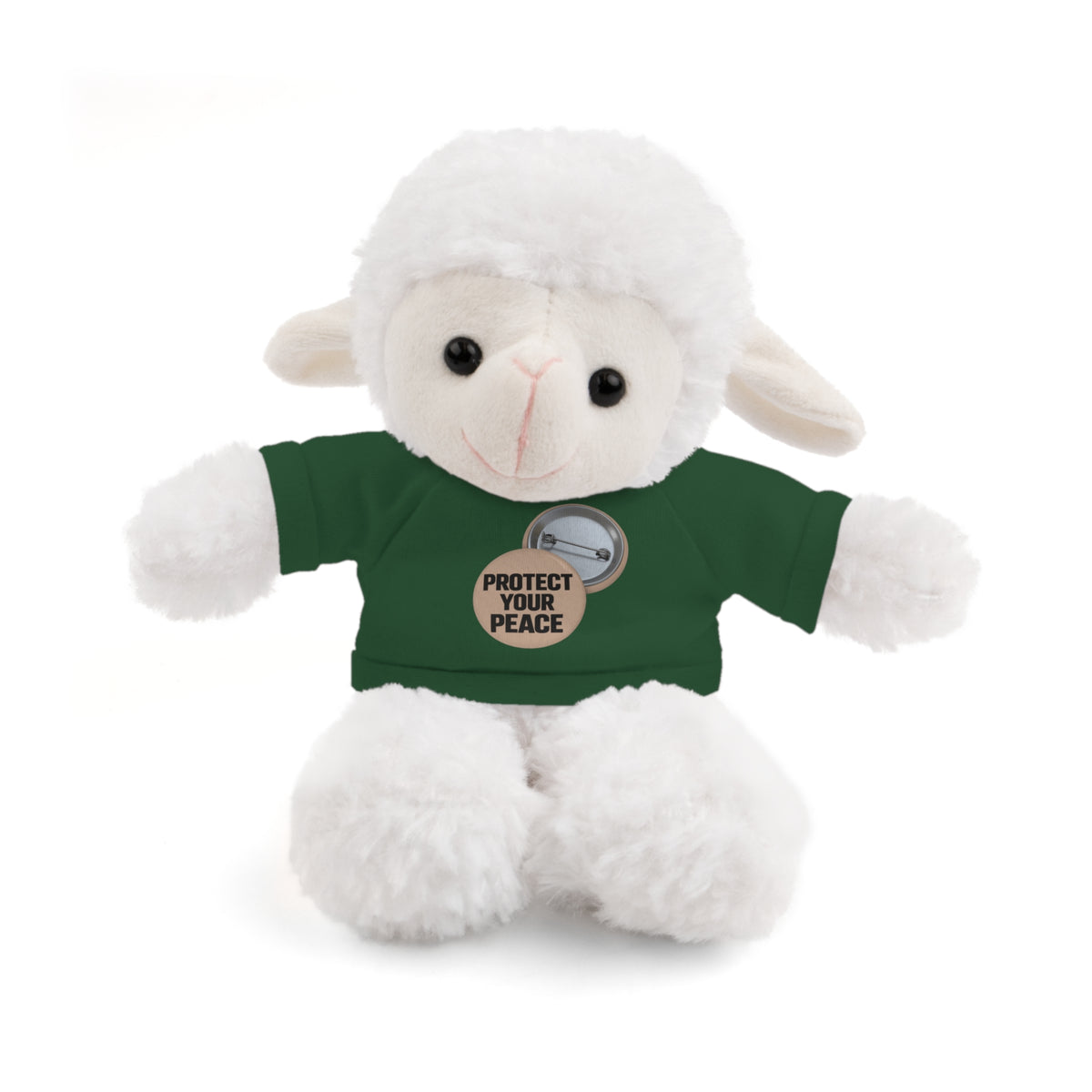 Protect Your Peace Teddy Bear — Plush Stuffed Animal with Tee