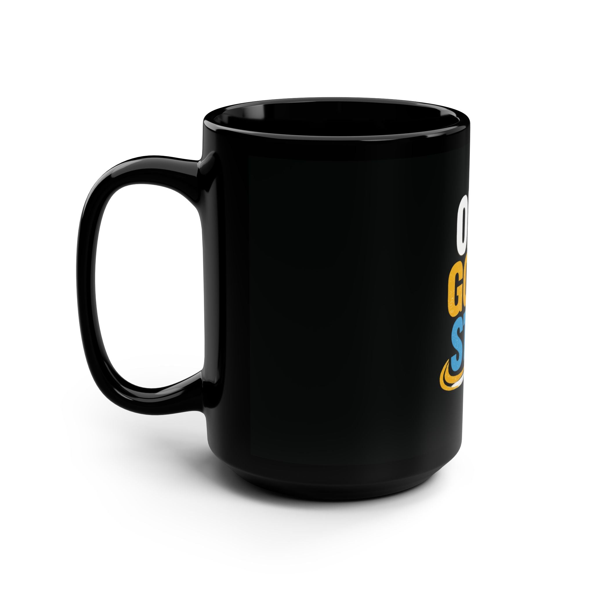 One Good Step Black 15oz Mug — Motivational Coffee Cup for Everyday Encouragement