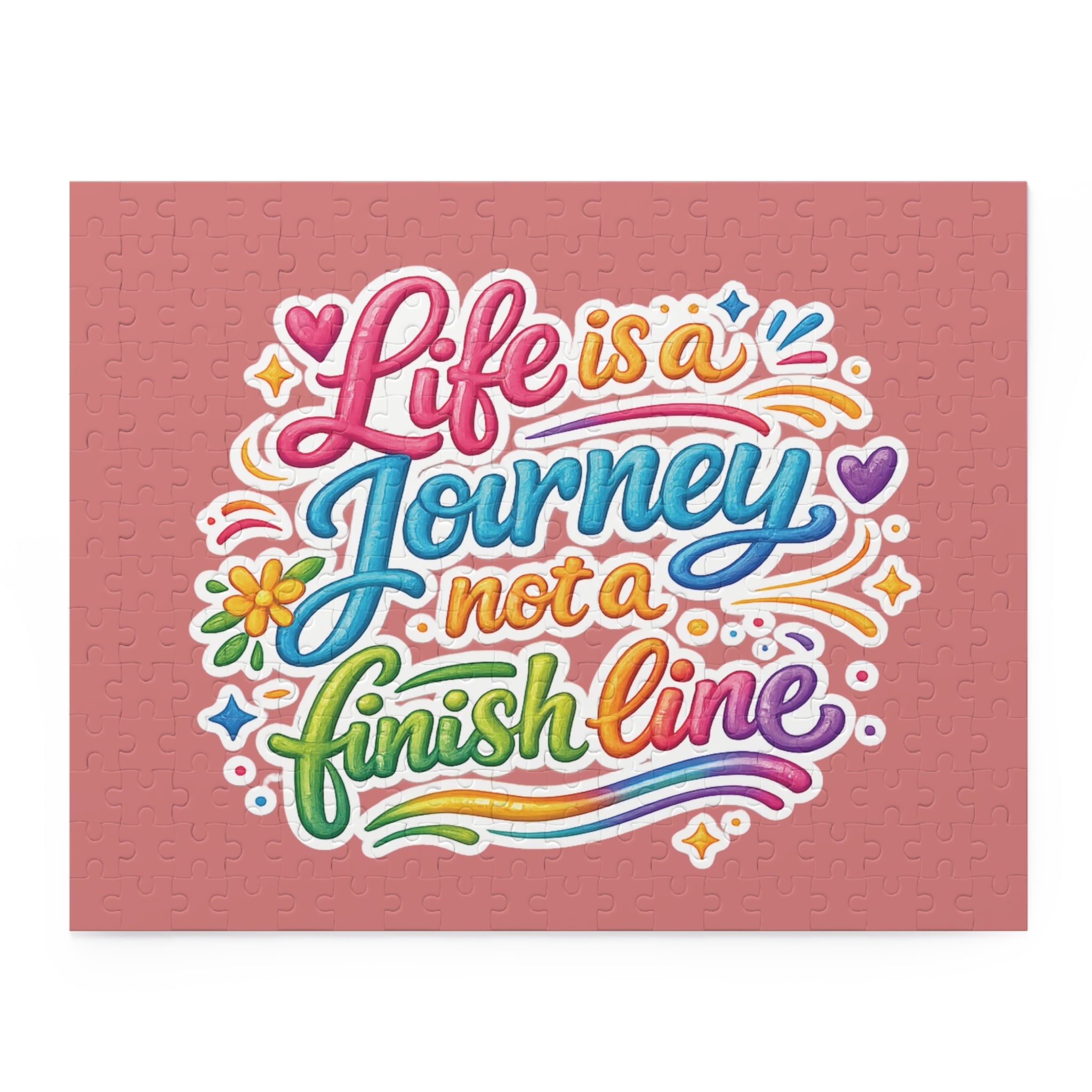 Inspirational Puzzle — "Life Is a Journey, Not a Finish Line" (120/252/500 pcs)