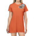 Protect Your Peace T-Shirt Dress — Graphic Button Badge Design