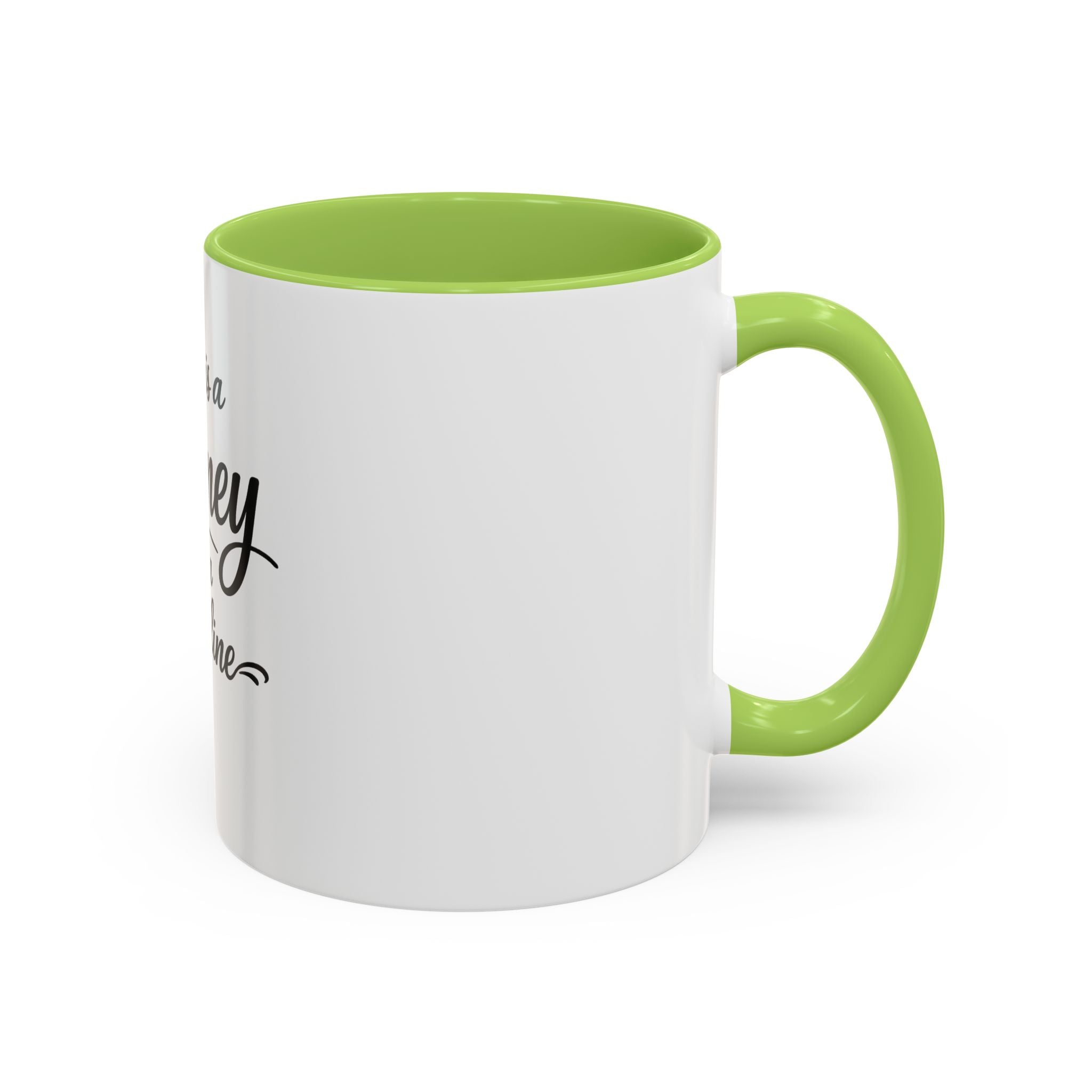 Life Is a Journey Not a Finish Line Accent Coffee Mug – Inspirational Quote Ceramic Mug (11/15oz)