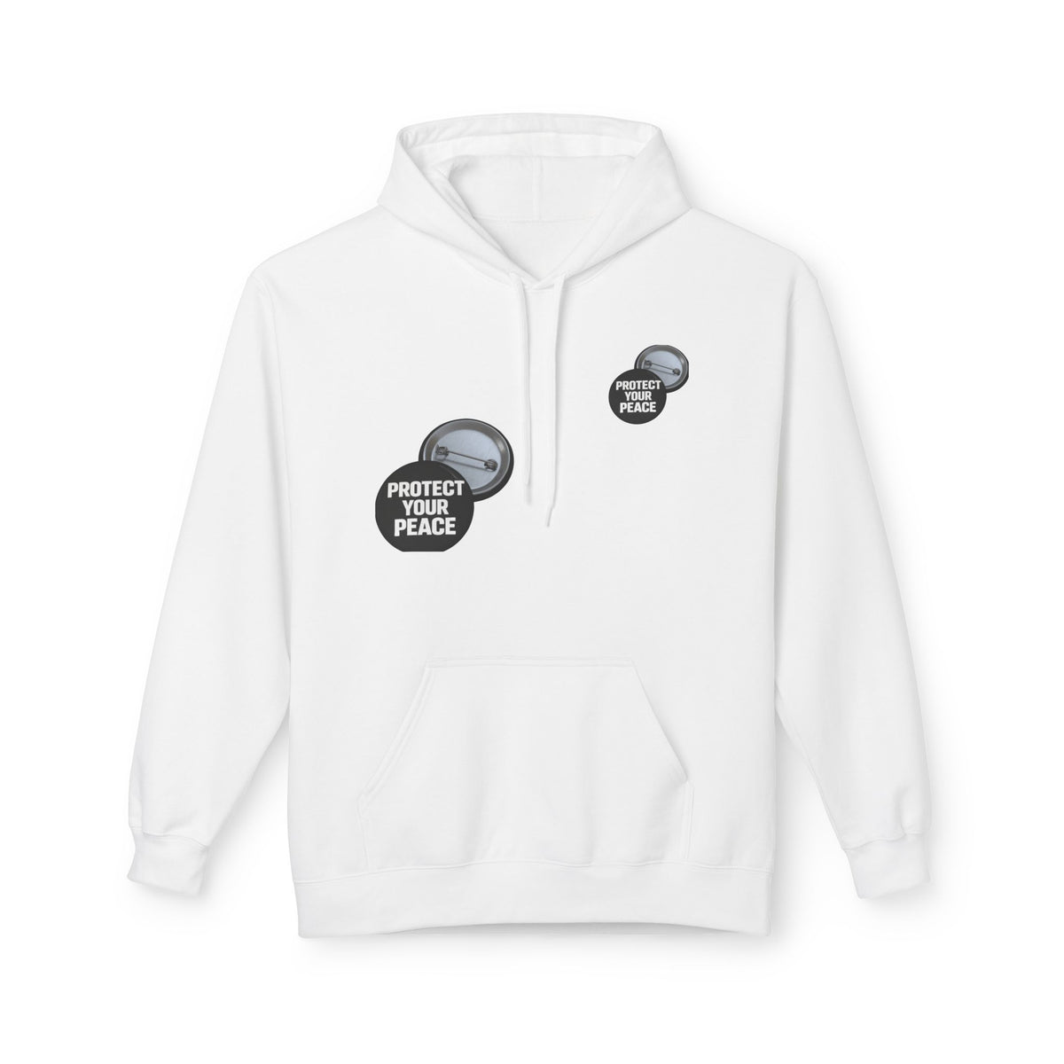 Protect Your Peace Hoodie — Minimal Badge Graphic Pullover