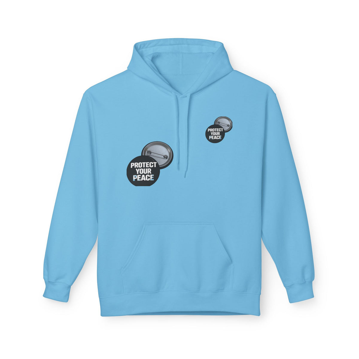 Protect Your Peace Hoodie — Minimal Badge Graphic Pullover