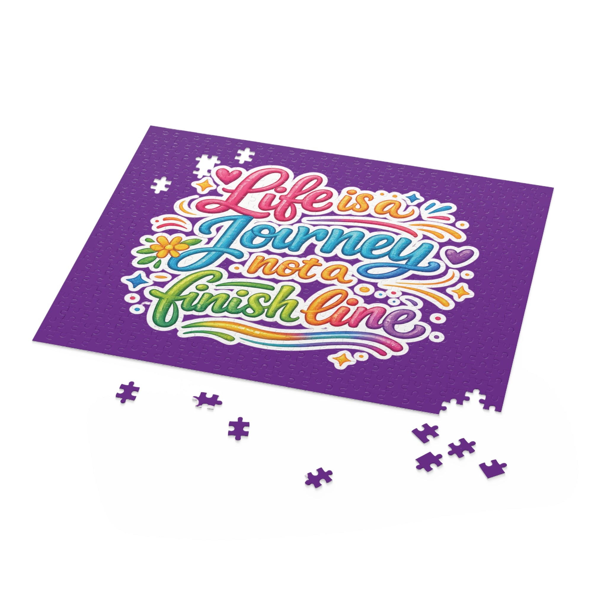 Inspirational 'Life Is a Journey, Not a Finish Line' Puzzle