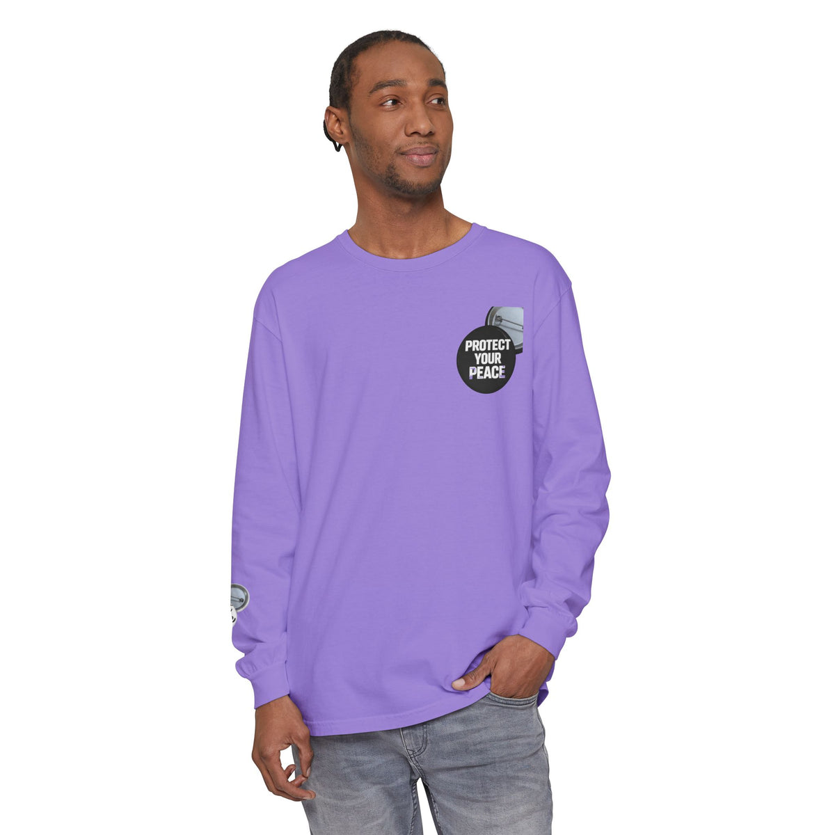 Protect Your Peace Graphic Long Sleeve T-Shirt