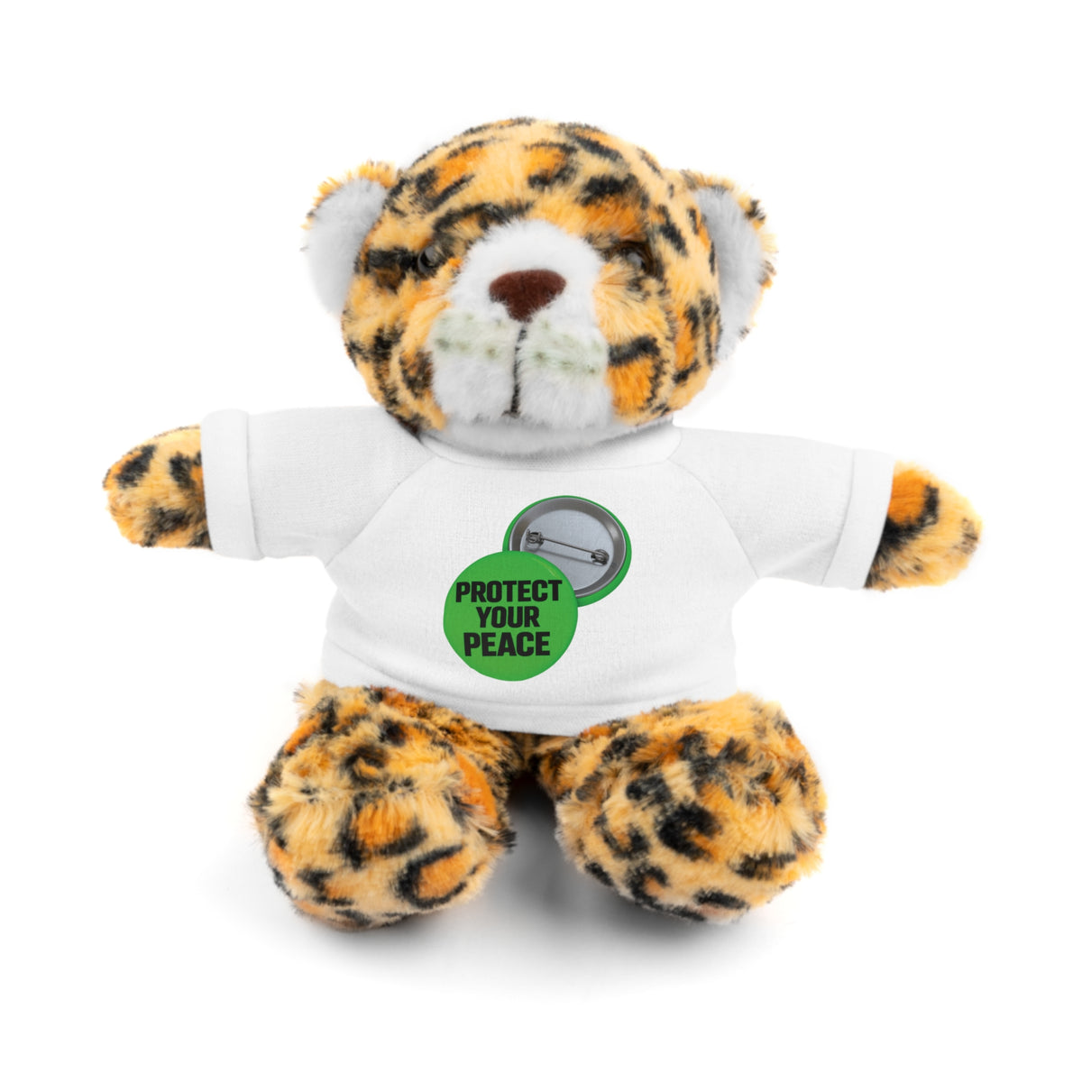Bear Plush with 'Protect Your Peace' Tee