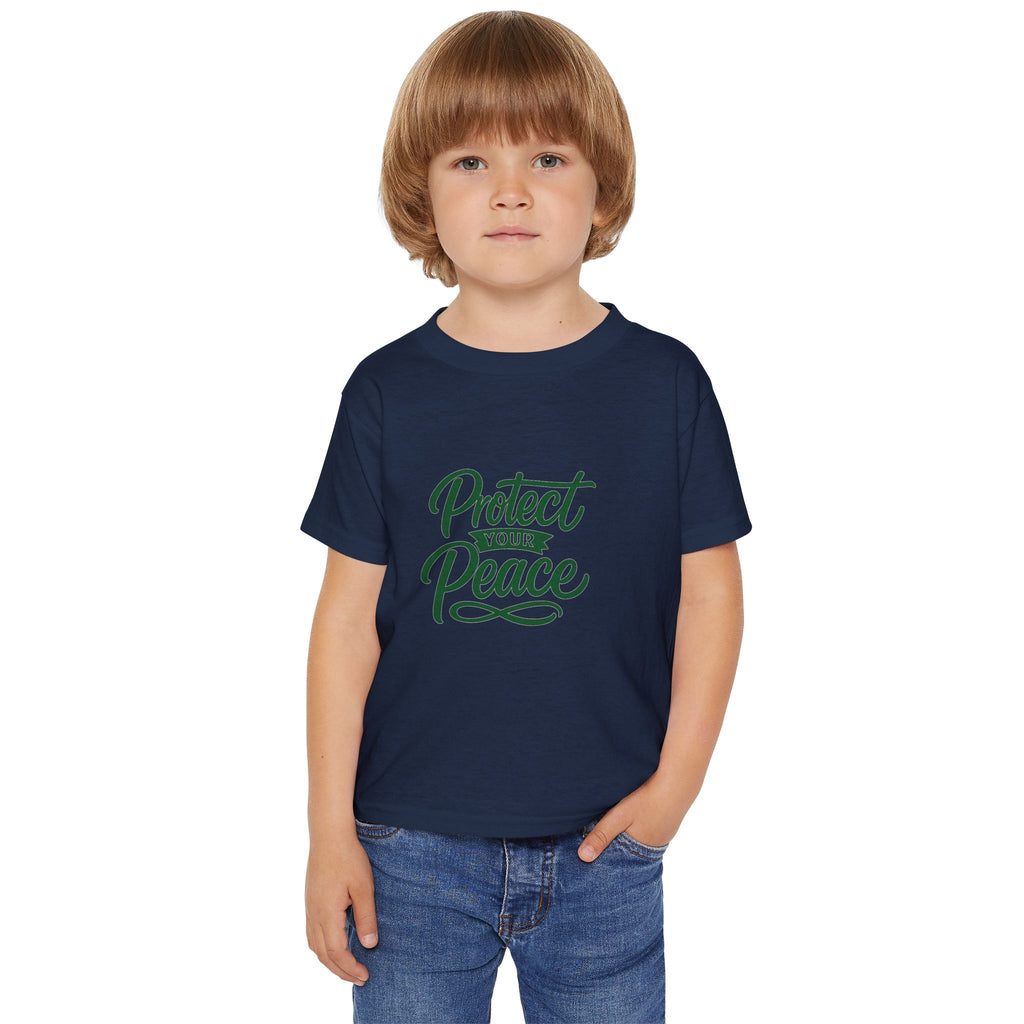 Toddler T-Shirt — "Protect Your Peace" Inspirational Kids Tee