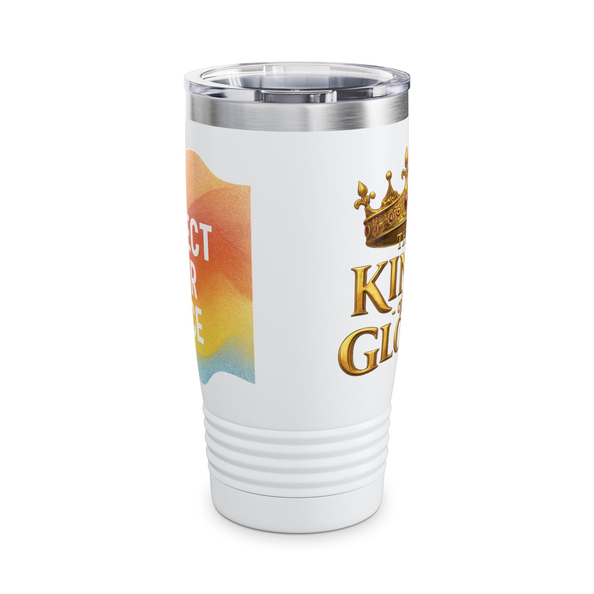20oz Ringneck Tumbler — "The King of Glory" Crowned Stainless Travel Mug