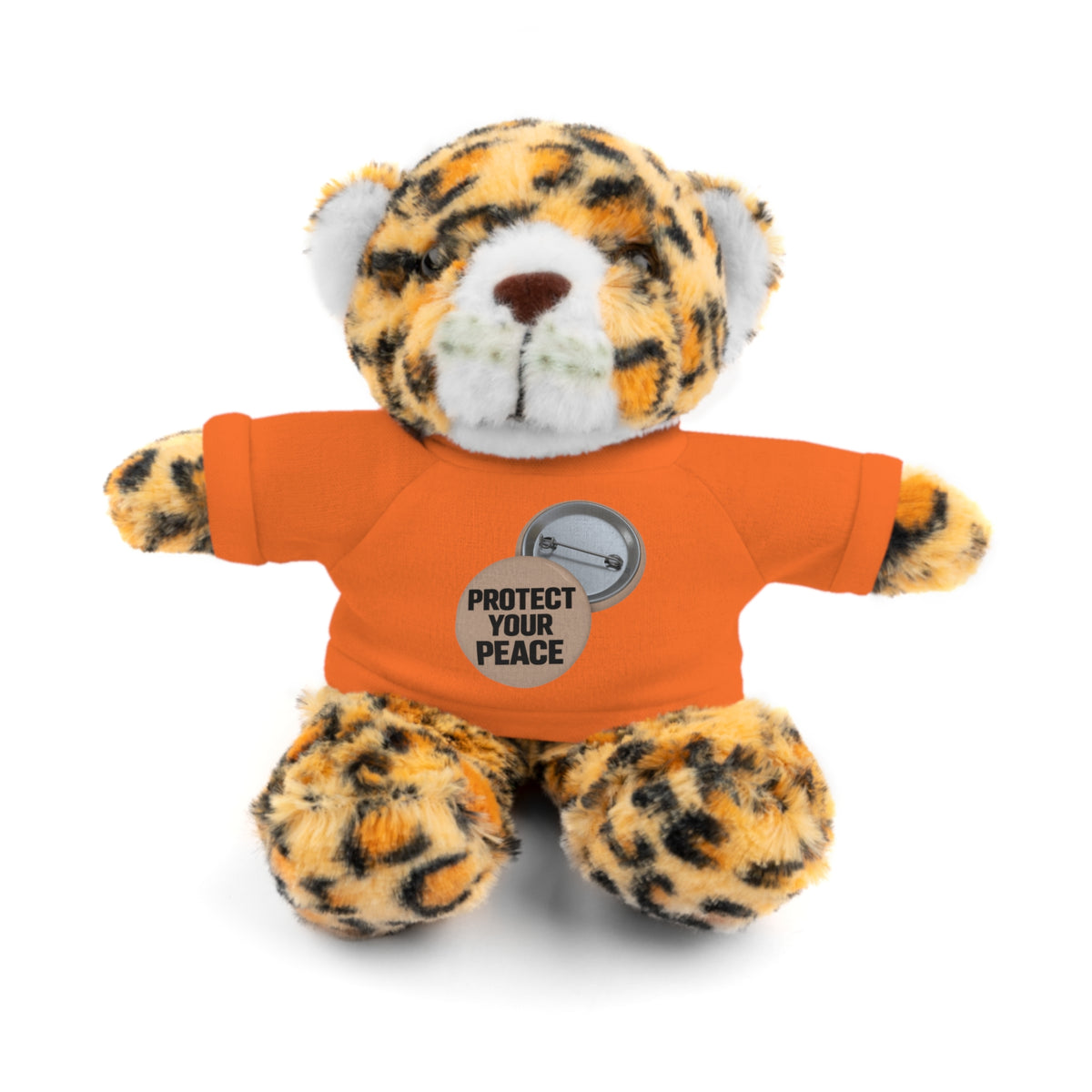 Protect Your Peace Teddy Bear — Plush Stuffed Animal with Tee