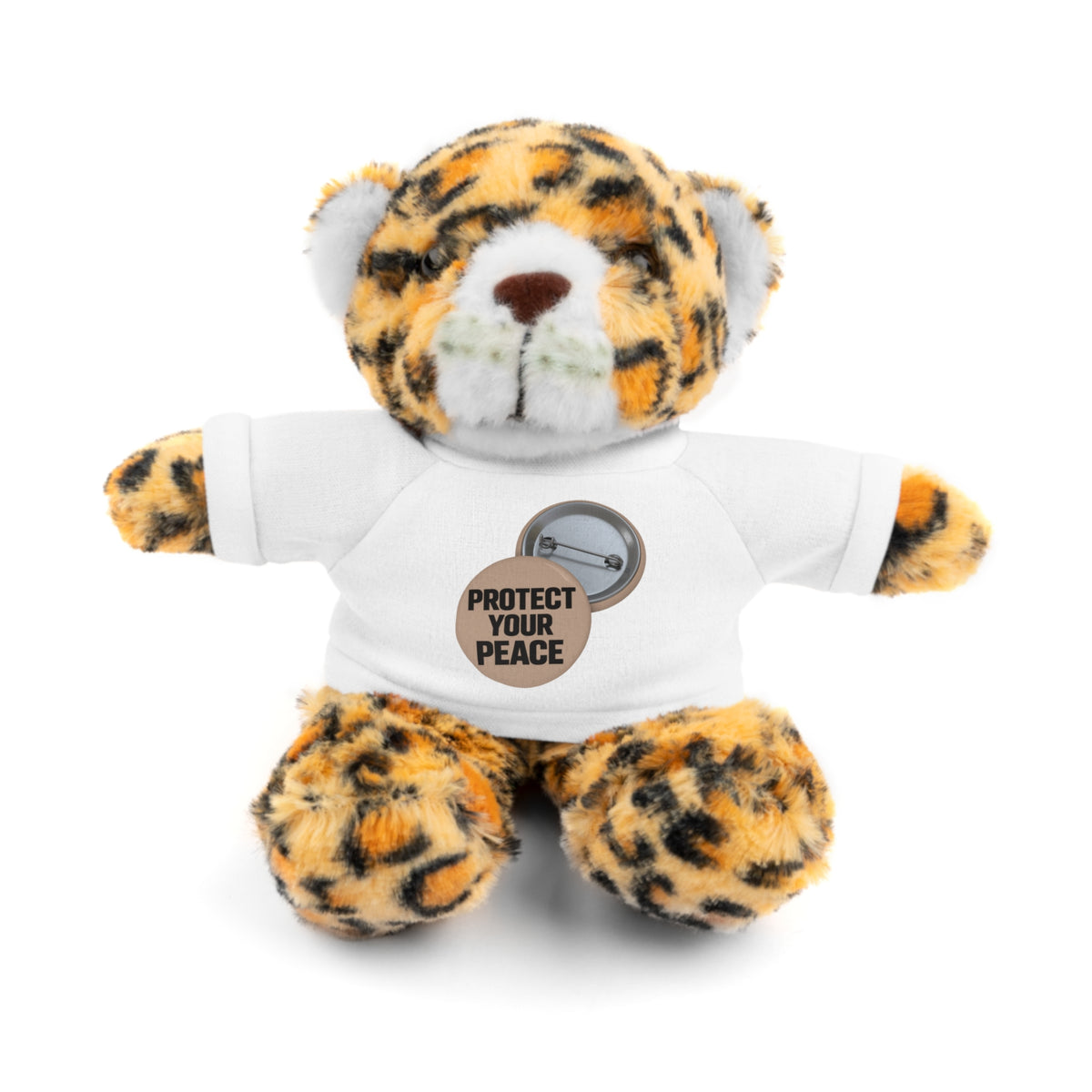 Protect Your Peace Teddy Bear — Plush Stuffed Animal with Tee