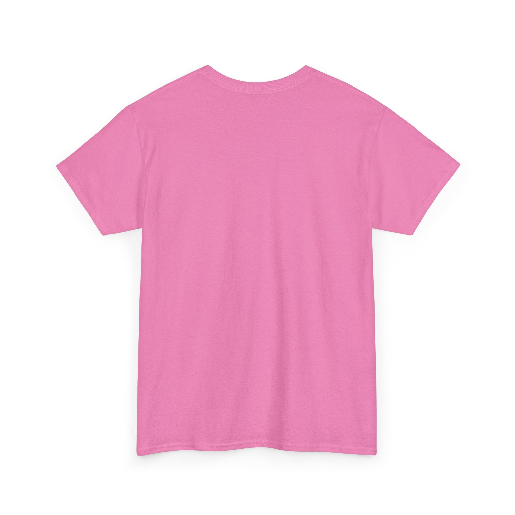 Minimalist White T‑Shirt — Subtle Embossed 'Unisex Heavy Cotton Tee' Design