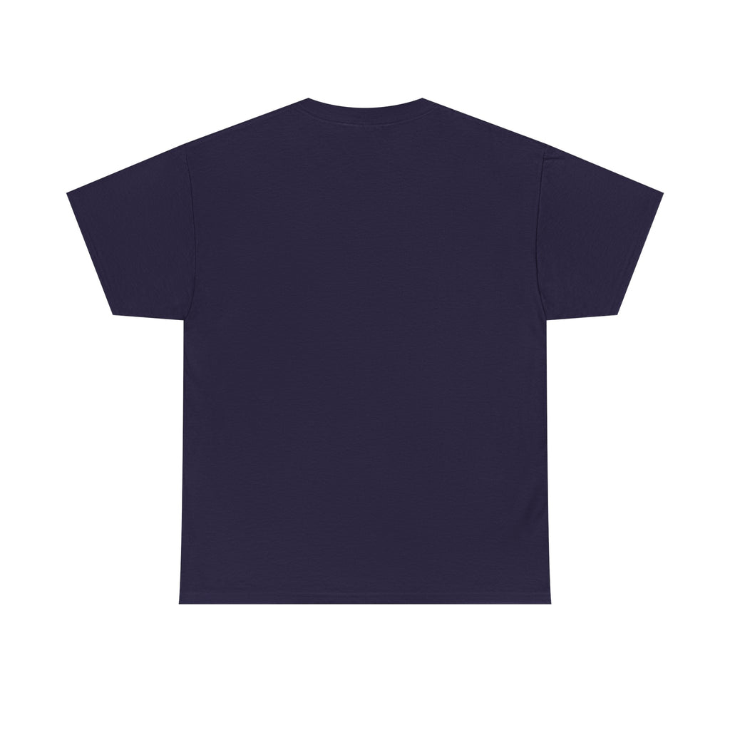 Minimalist White T‑Shirt — Subtle Embossed 'Unisex Heavy Cotton Tee' Design
