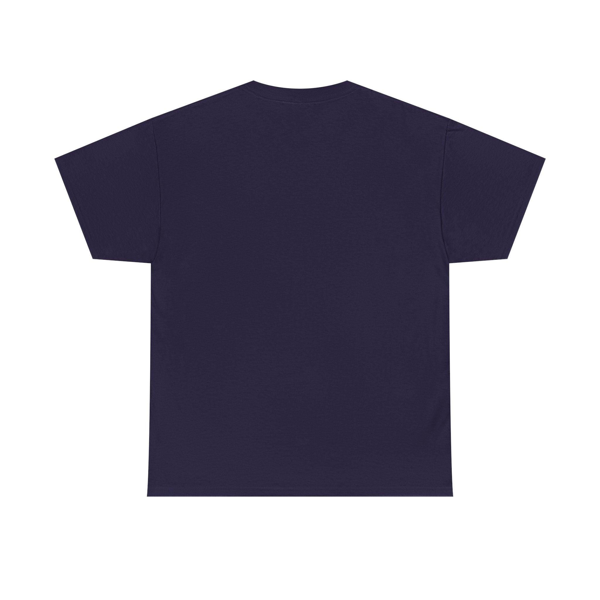 Minimalist White T‑Shirt — Subtle Embossed 'Unisex Heavy Cotton Tee' Design