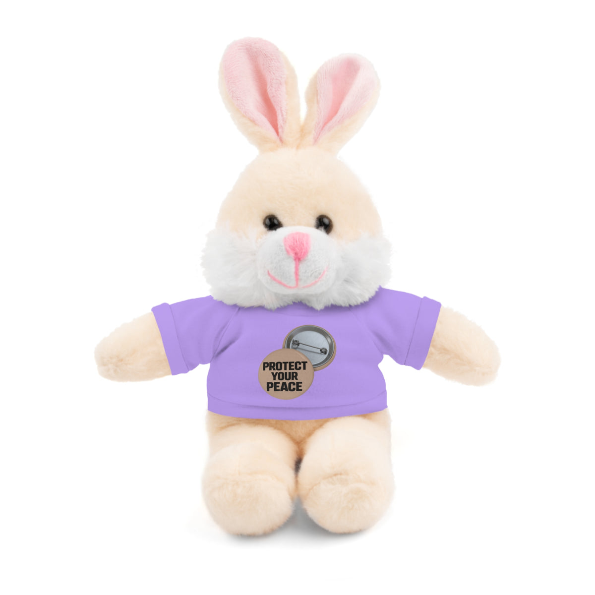 Protect Your Peace Teddy Bear — Plush Stuffed Animal with Tee