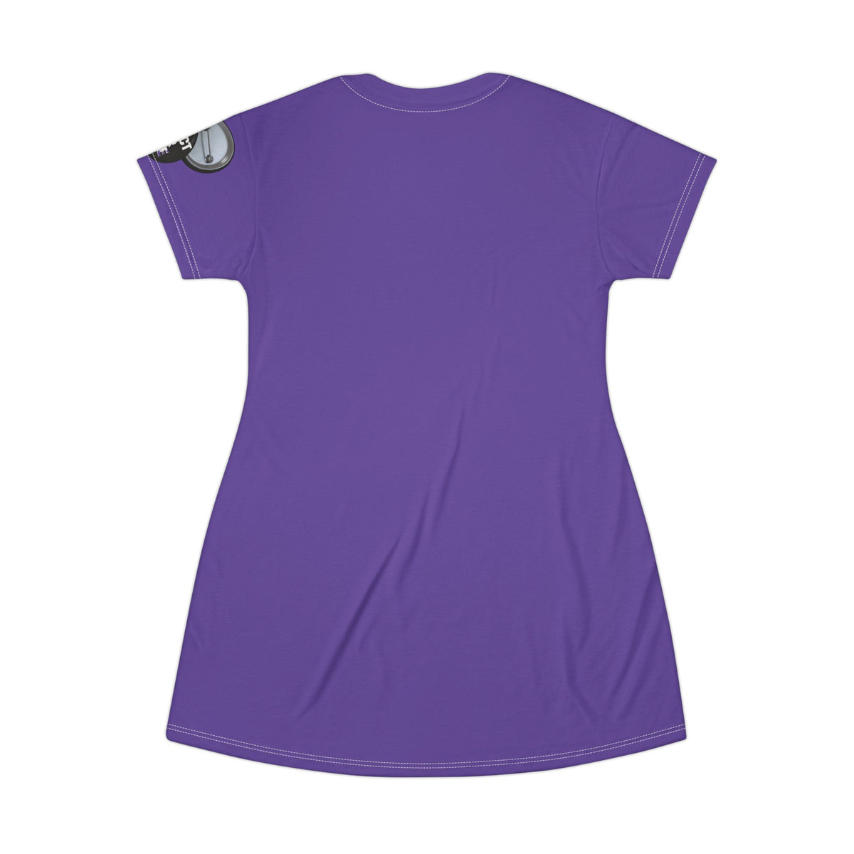 Purple T-Shirt Dress graphic I have a sound mind right bottom protect your peace sleeve.