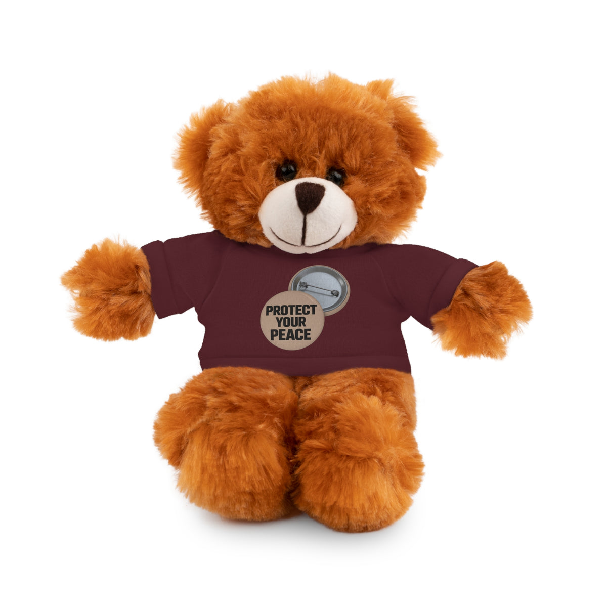 Protect Your Peace Teddy Bear — Plush Stuffed Animal with Tee