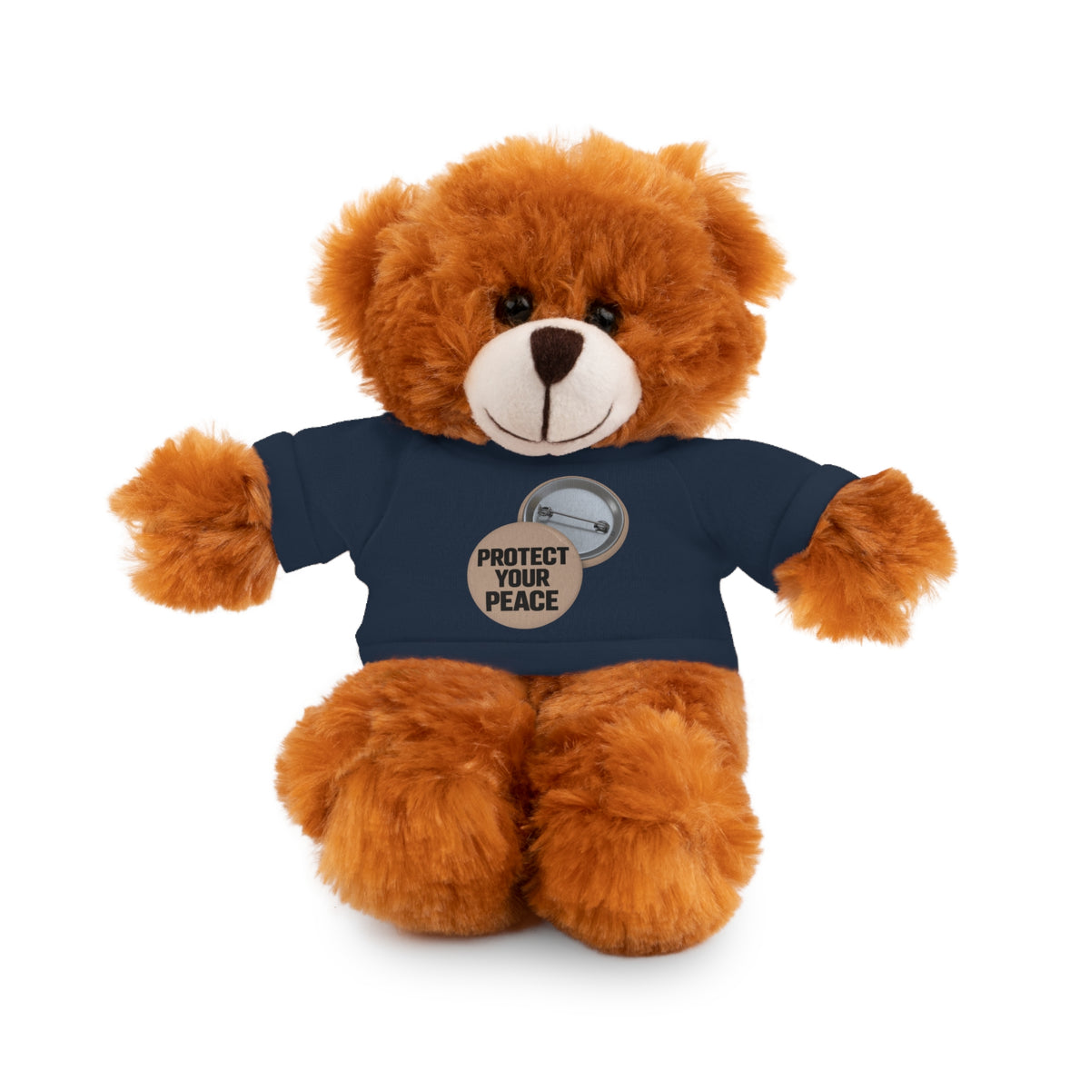 Protect Your Peace Teddy Bear — Plush Stuffed Animal with Tee