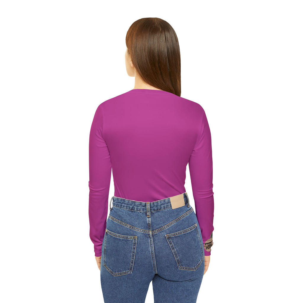 Women's Pink Long Sleeve V-Neck Shirt – Protect Your Peace Graphic Design