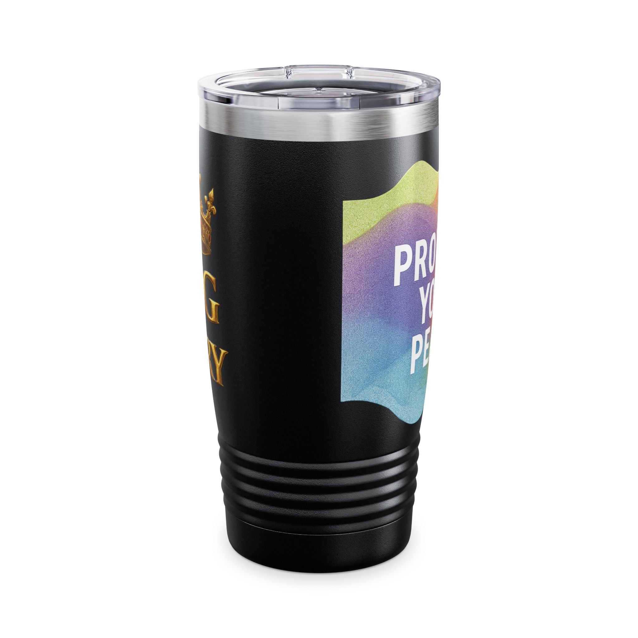 20oz Ringneck Tumbler — "The King of Glory" Crowned Stainless Travel Mug