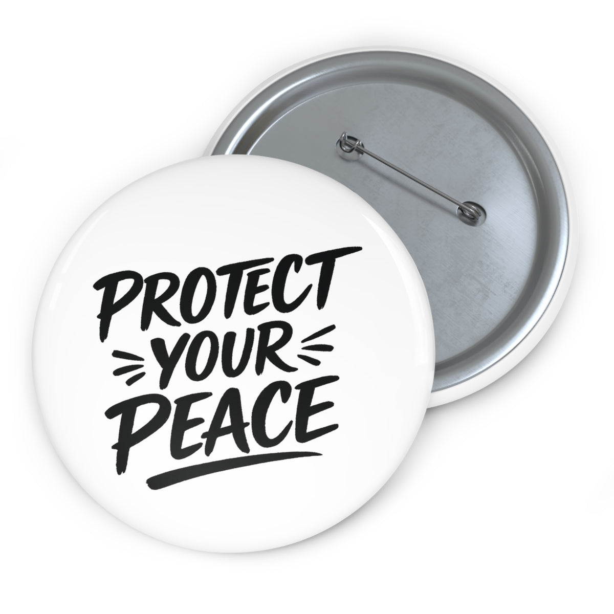 Protect Your Peace Pin Button — Inspirational Mental Health Badge