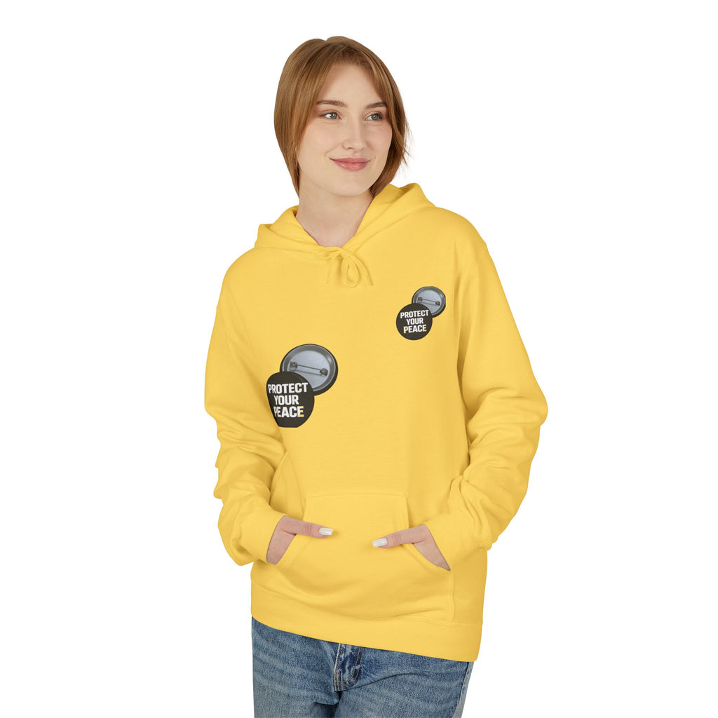 Protect Your Peace Hoodie — Minimal Badge Graphic Pullover
