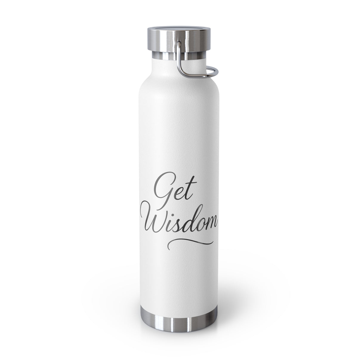 Get Wisdom 22oz Copper Vacuum Insulated Bottle — Insulated Water Bottle for Daily Hydration & Gifts