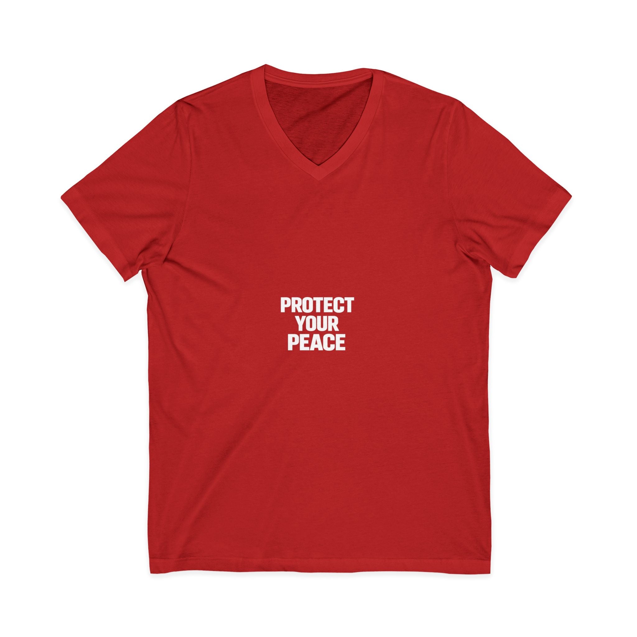 Unisex Jersey Short Sleeve V-Neck Tee