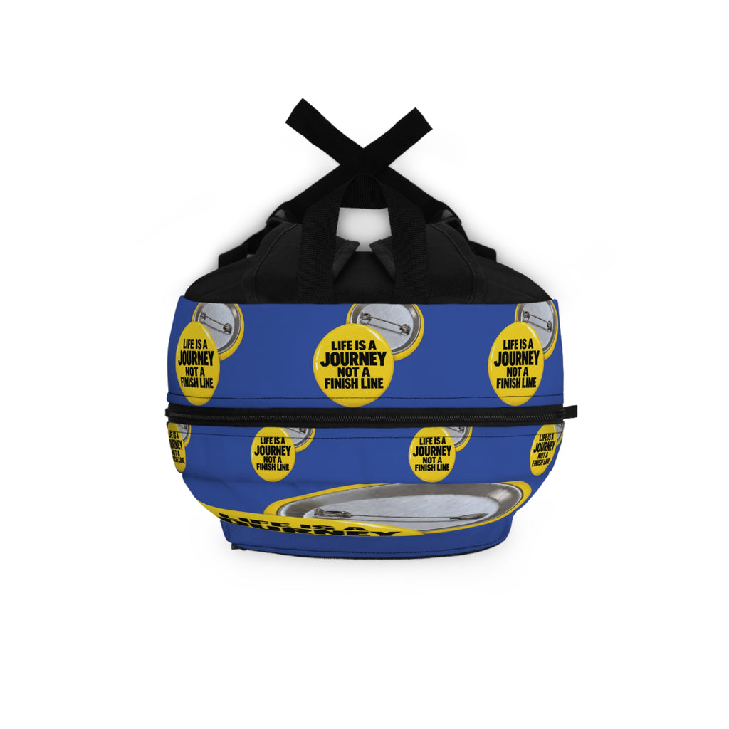 Journey Quote Backpack — "Life Is A Journey, Not A Finish Line" Motivational Pack