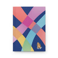 Colorful Woven Pattern Hardcover Journal — Prayer Hands Accent