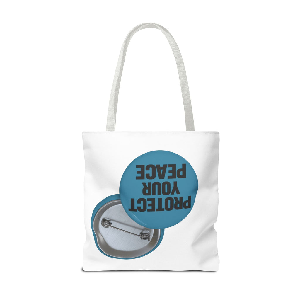 Protect Your Peace Tote Bag - Inspirational Everyday Canvas Shopper