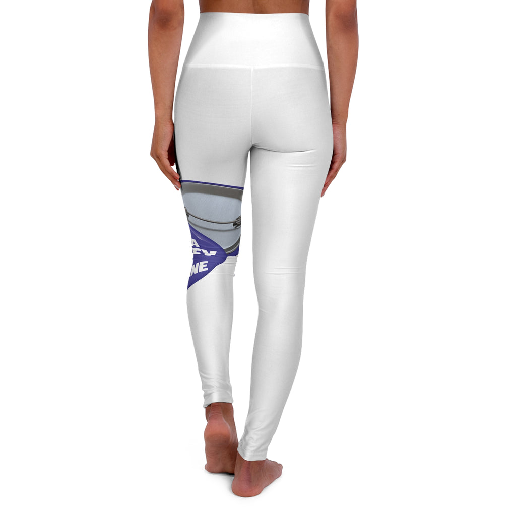 High-Waisted Yoga Leggings — "Life’s a Journey, Not a Finish Line" Motivational Fitness Leggings