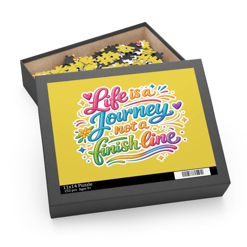 Life Is a Journey Not a Finish Line — Inspirational Puzzle (120/252/500 pcs)