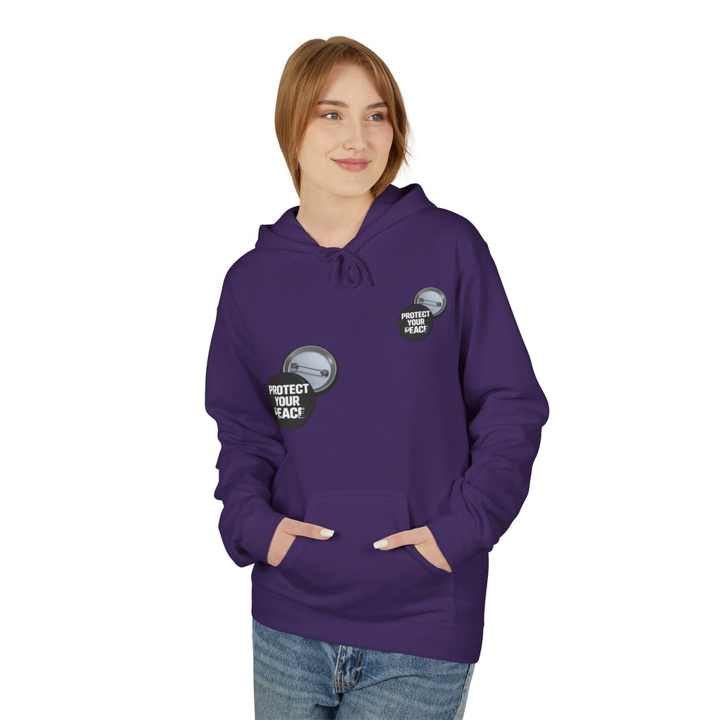 Protect Your Peace Hoodie — Minimal Badge Graphic Pullover