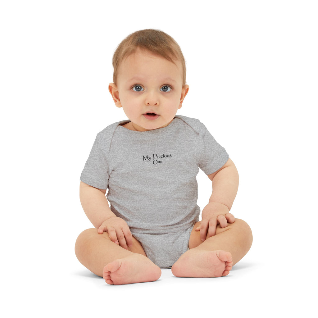 Minimal 'My Favorite' Infant Onesie – Soft White Baby Bodysuit