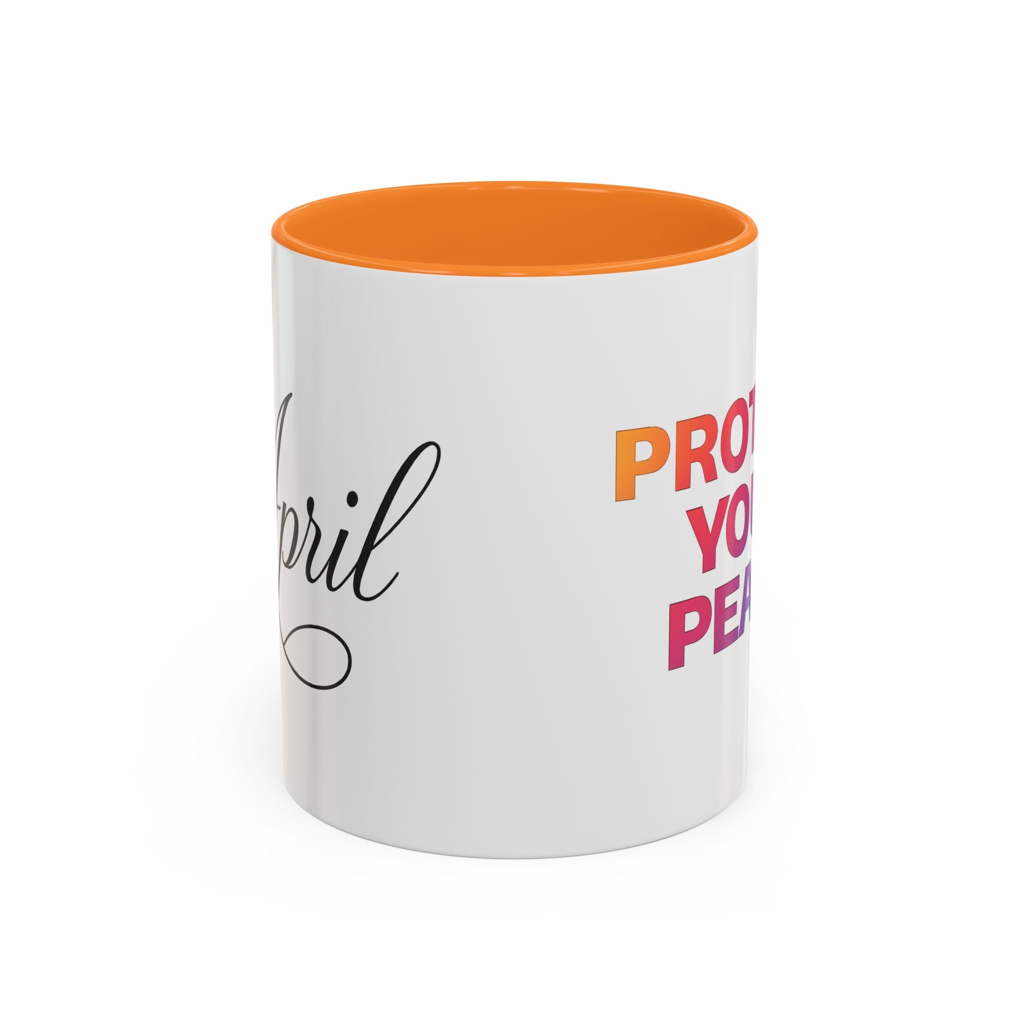 Protect Your Peace Colorful Mug — Inspirational Coffee Cup (11oz/15oz)