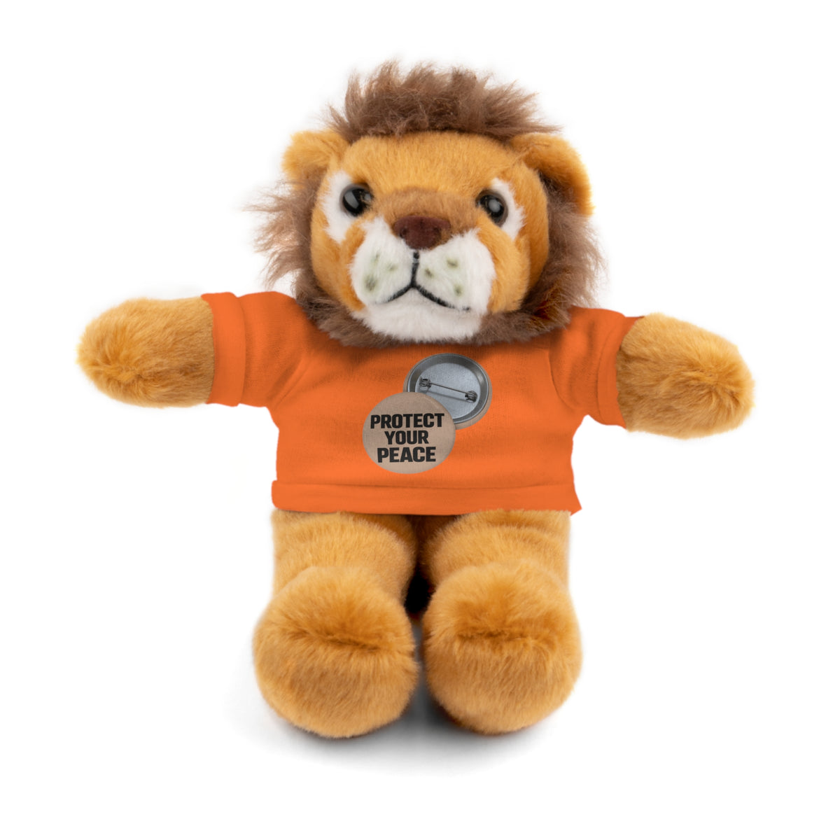 Protect Your Peace Teddy Bear — Plush Stuffed Animal with Tee