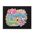 Inspirational Puzzle — "Life Is a Journey, Not a Finish Line" Colorful Motivational Jigsaw