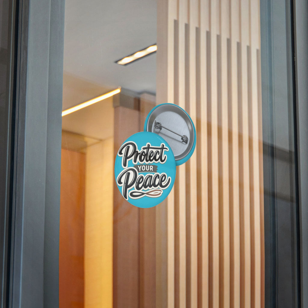 Protect Your Peace Sticker — Inspirational Vinyl Decal (Blue)