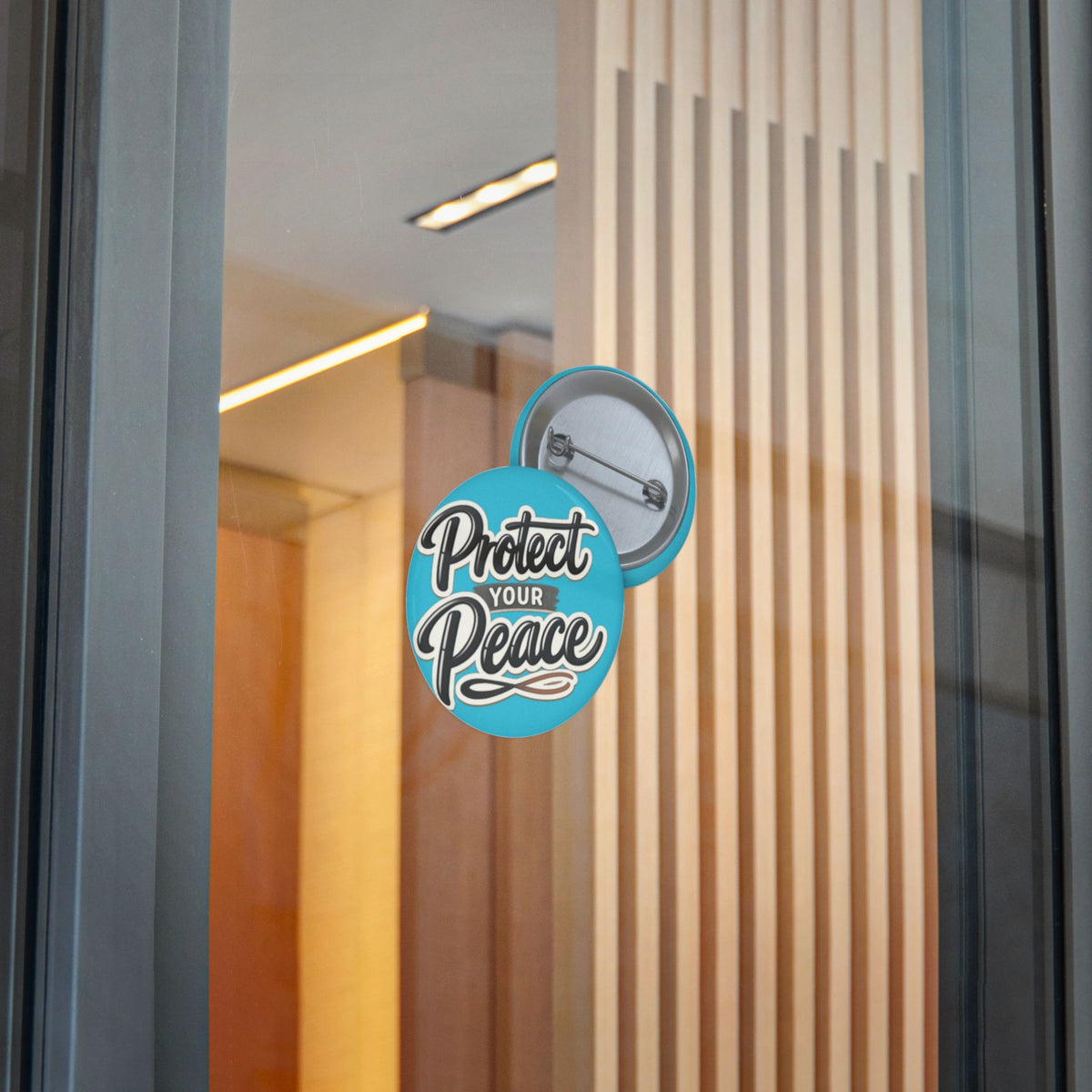 Protect Your Peace Sticker — Inspirational Vinyl Decal (Blue)