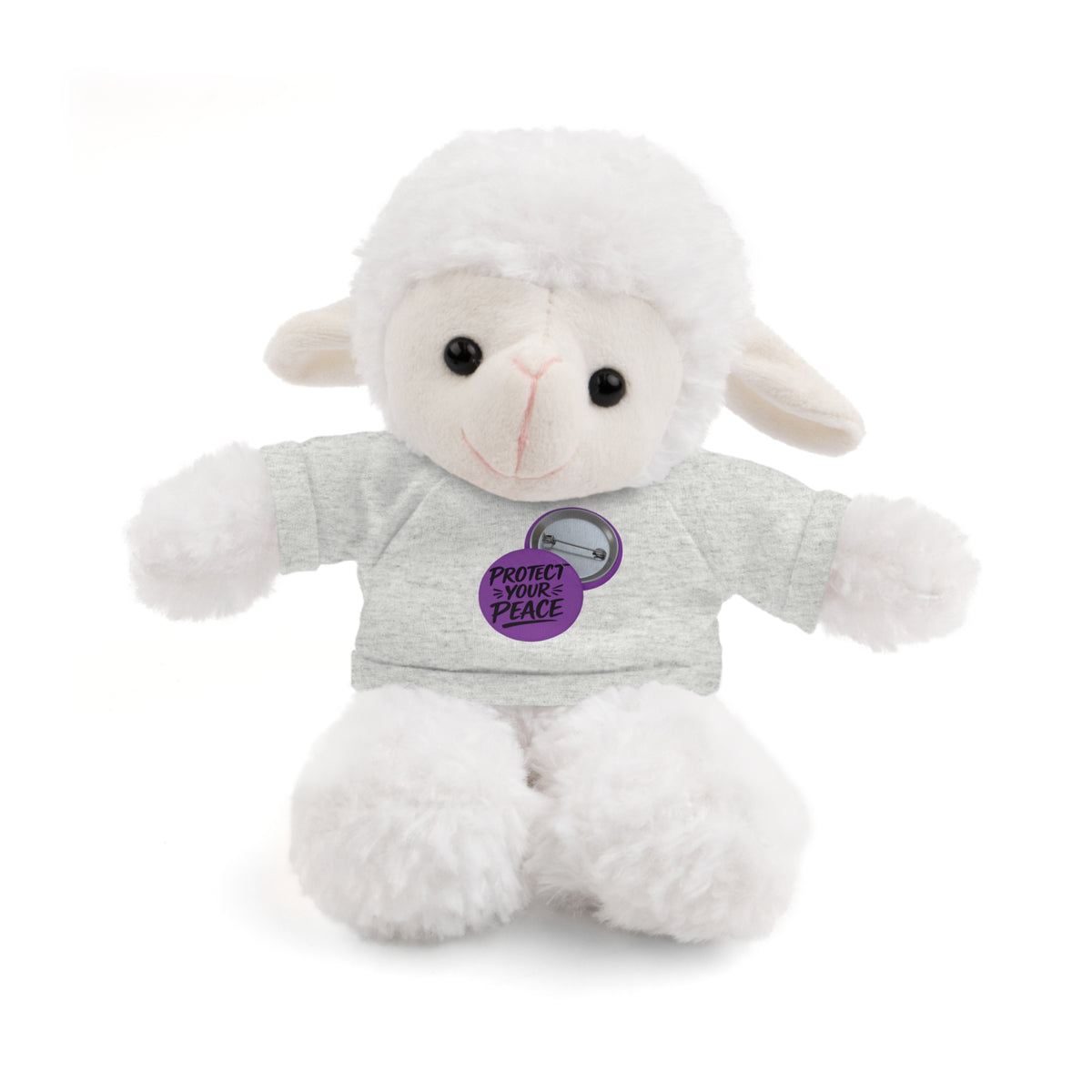 Plush Bear with 'Protect Peace' Tee