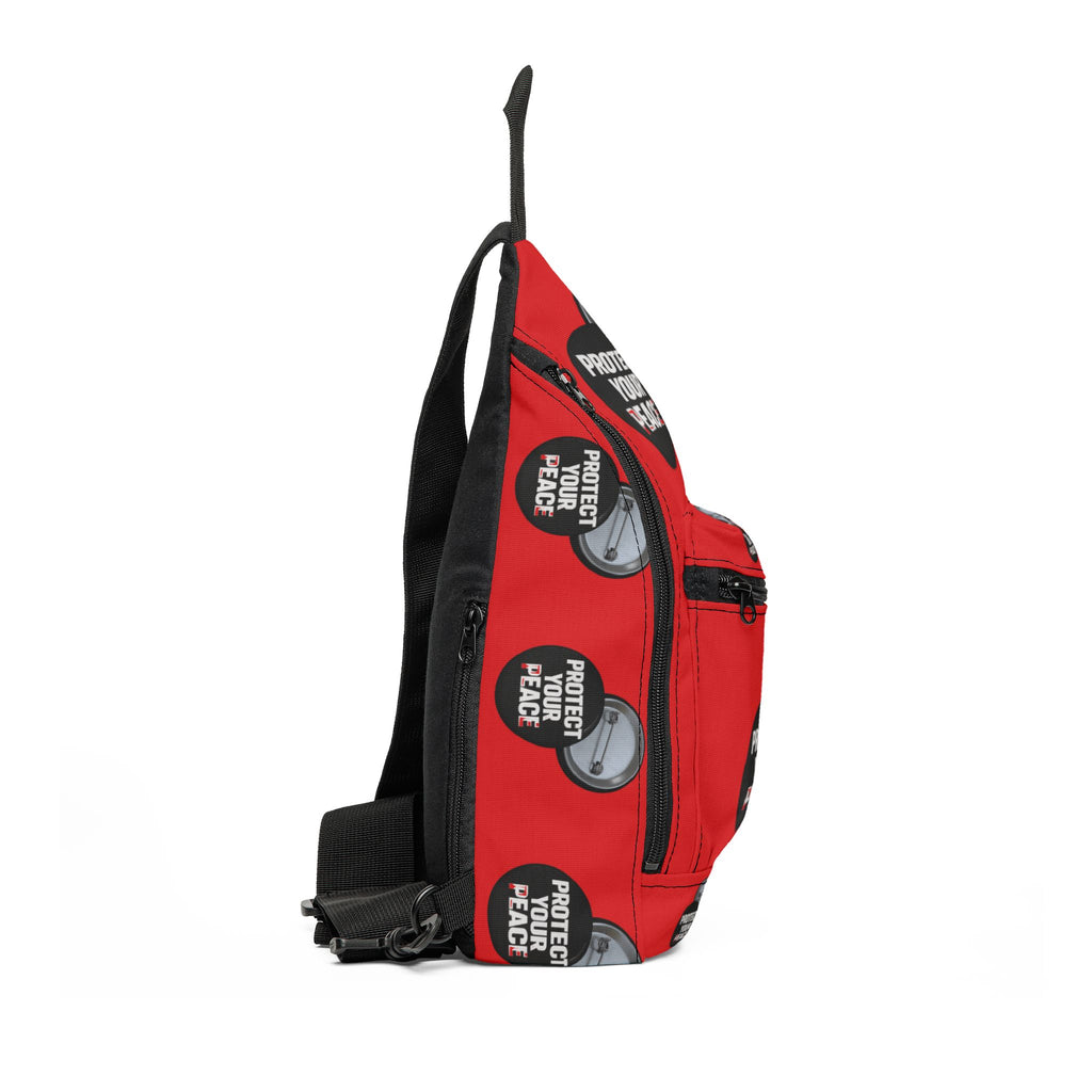 Protect Your Peace Sling Bag – Red Crossbody Anti-Stress Everyday Carry