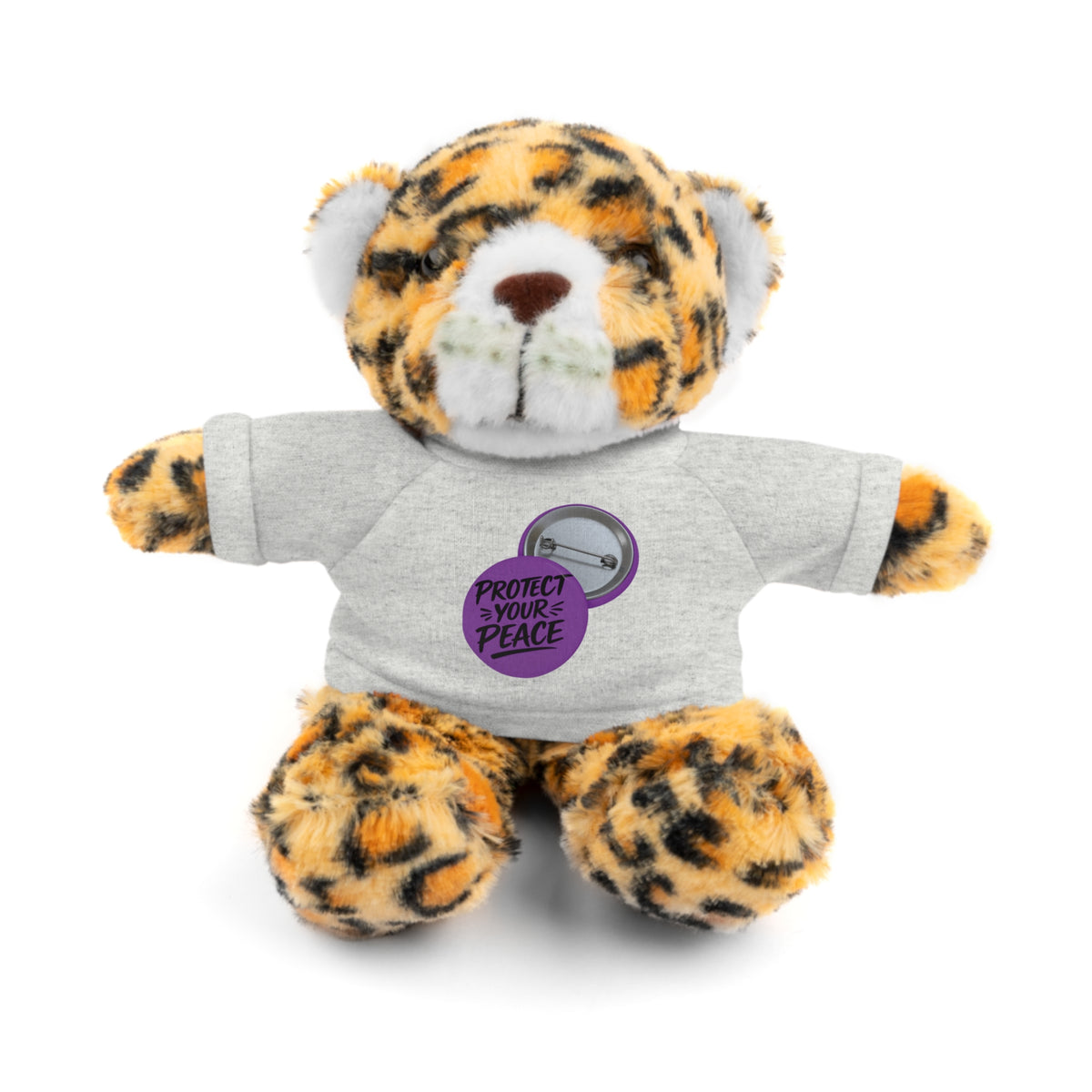 Plush Bear with 'Protect Peace' Tee