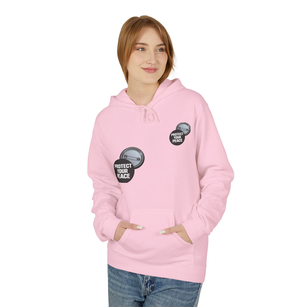 Protect Your Peace Hoodie — Minimal Badge Graphic Pullover